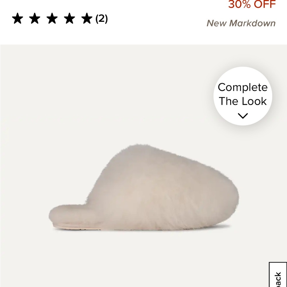 UGG Cream Fluffy Slippers